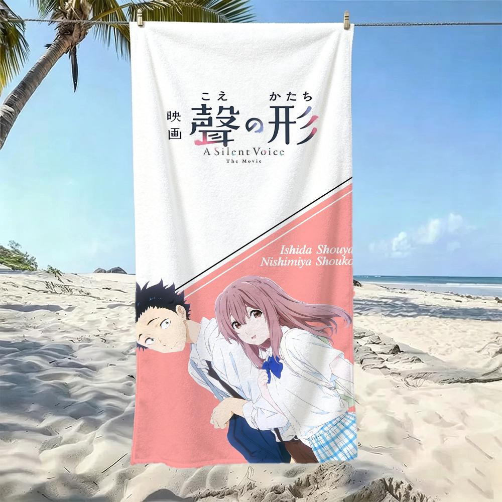 Touching-A Silent VoiceS Towel Five-Star Hotel Quality Eco-Friendly Ultra Soft Thick Towels & Beach Towels