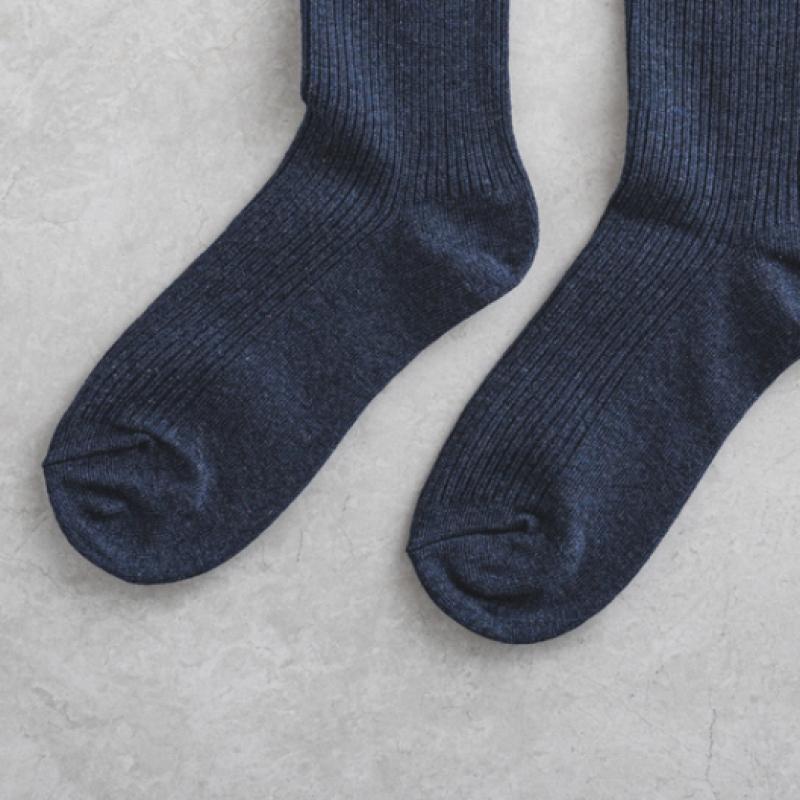 Monfoot Women S Ribbed Long Neck SockS Navy