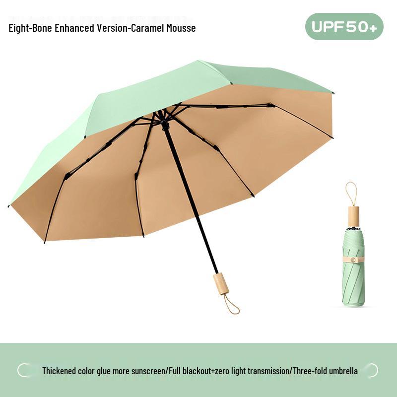 Large Retro 16-Bone Sun Umbrella: Women's Reinforced UV Protection & Sunshade