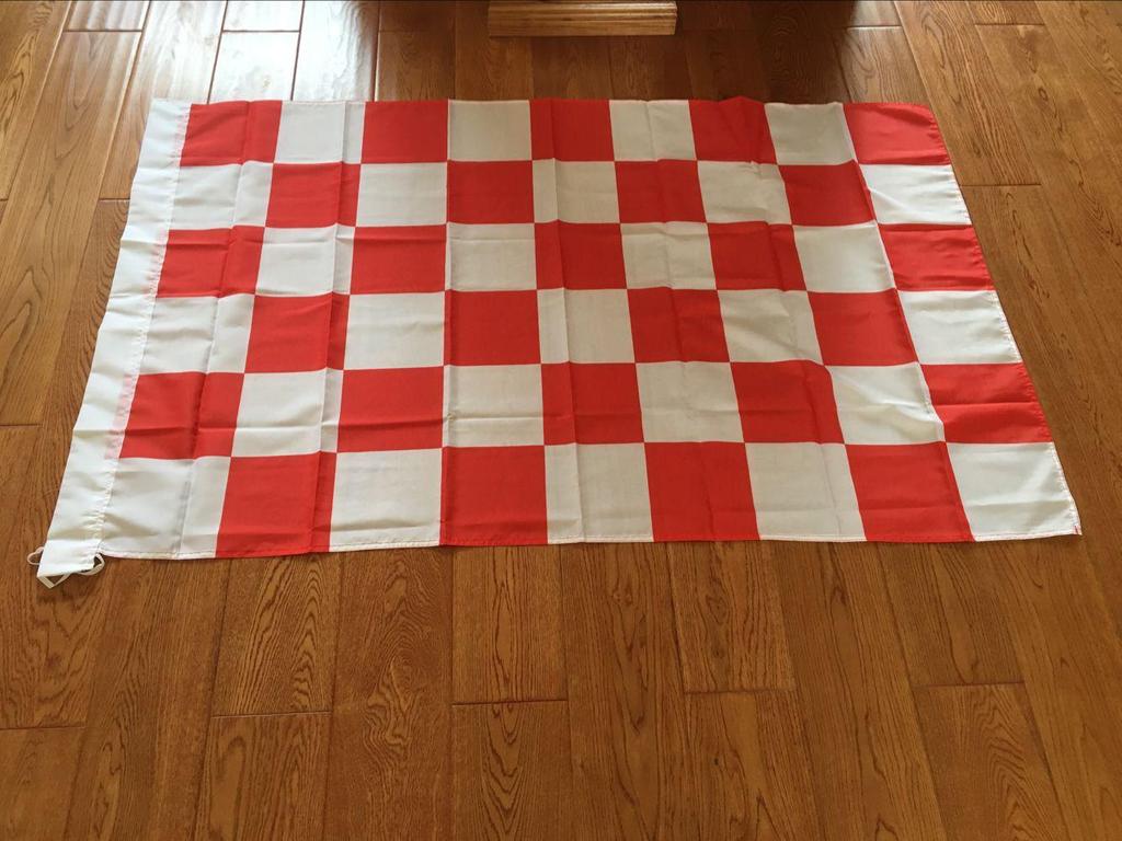 F1 Racing Zwart-Wit Schaakbord Vlag Banner - Rode & Witte Optie Beschikbaar