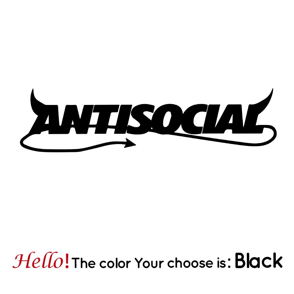 

Cartoon Antisocial Auto Stickers On The Car Car Body Doorhandle Sticker Door Handle Decal M 40cmX10cm чёрный