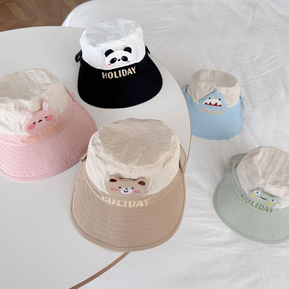 Breathable Kids Shawl Sunhat Cartoon Animals Baby Sun Protection Hat 1-5 Years Old