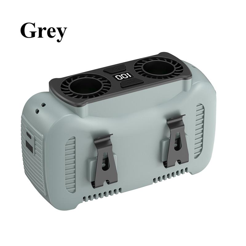 10000mAh Portable Waist Fan with Power Bank - USB Rechargeable  Battery 5 Speeds for Outdoor Activities Camping Fishing  Farm