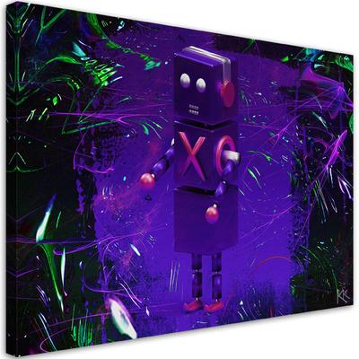 Canvas Print Robot Gaming Player