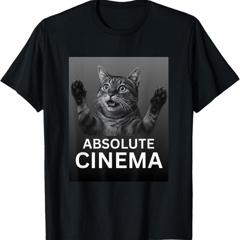 Absolute Cinema mem Kot Zabawne Prezenty Koszulka dla Mężczyzn Kobiet Dzieci