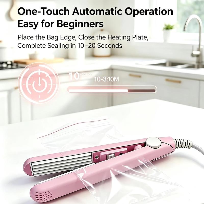 Mini Plastic Bag Sealer Machine Vacuum Sealing Clip For Food Snack Kitchen Storage Gadgets