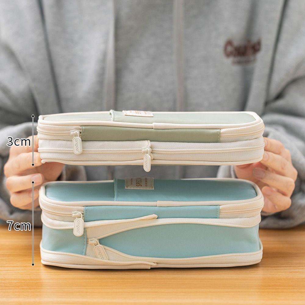 Scalable Pencil Case Large Capacity Pen Box Portable Storage Bag  Student Gift