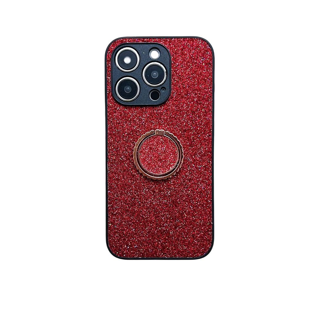 Applicable To Iphone15promax Glitter Mobile Phone Case Apple 14plus Ring Buckle Bracket All-inclusive Protective Case