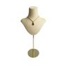 Mannequin Shaped Necklace Showcase Stand Stylish Portrait Model Jewelry Holder Tabletop Neckchain Pendant Display Rack