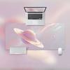 Ins Mouse Pad Oversized Lock Edge Laptop Keyboard Student E-sports Desk Pad Simple Artistic Oil Painting Offices Accessories