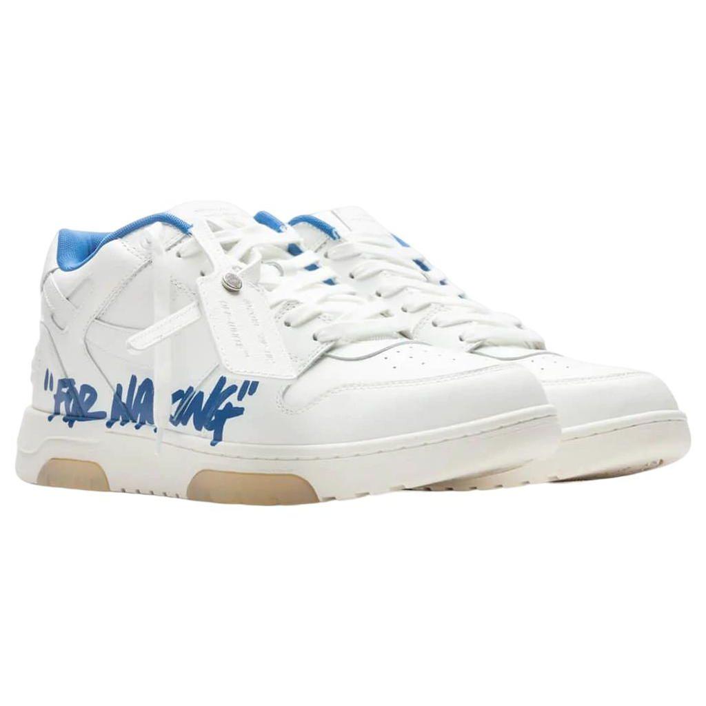 OFF WHITE Out Of Office 'OOO' Low Tops For Walking White White Dark Blue SS22 OMIA189S22LEA0030145