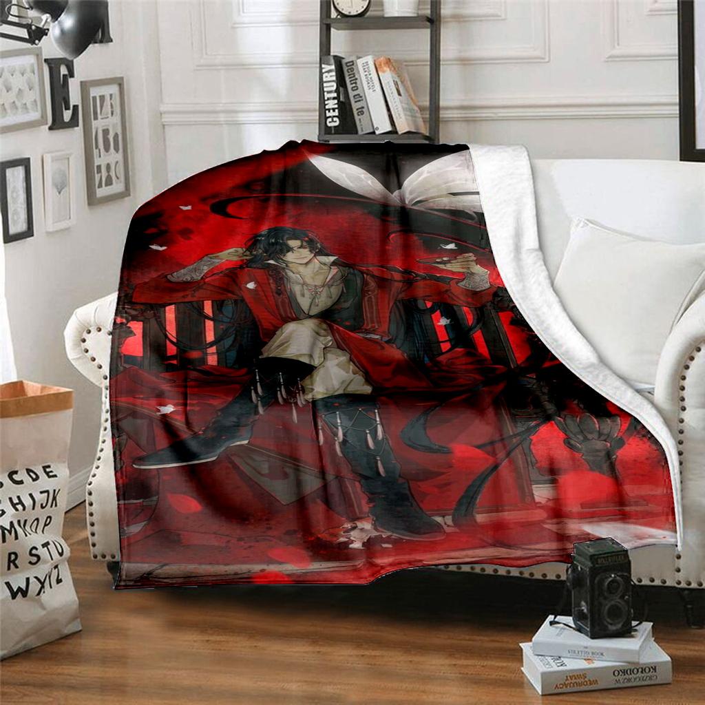 Heaven Official's Blessing Blanket Soft Comfortable All Seasons Perfect Sofa Office Naps Outdoor Travel Makes Great Gift