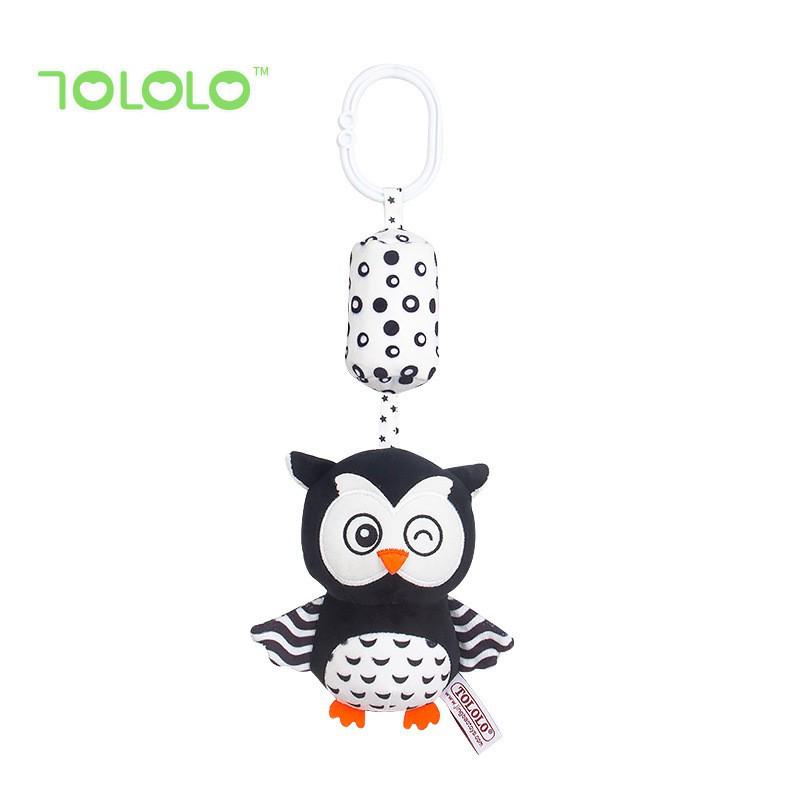 TOLOLO Baby Cartoon Animal Black & White Crib Mobile Toy