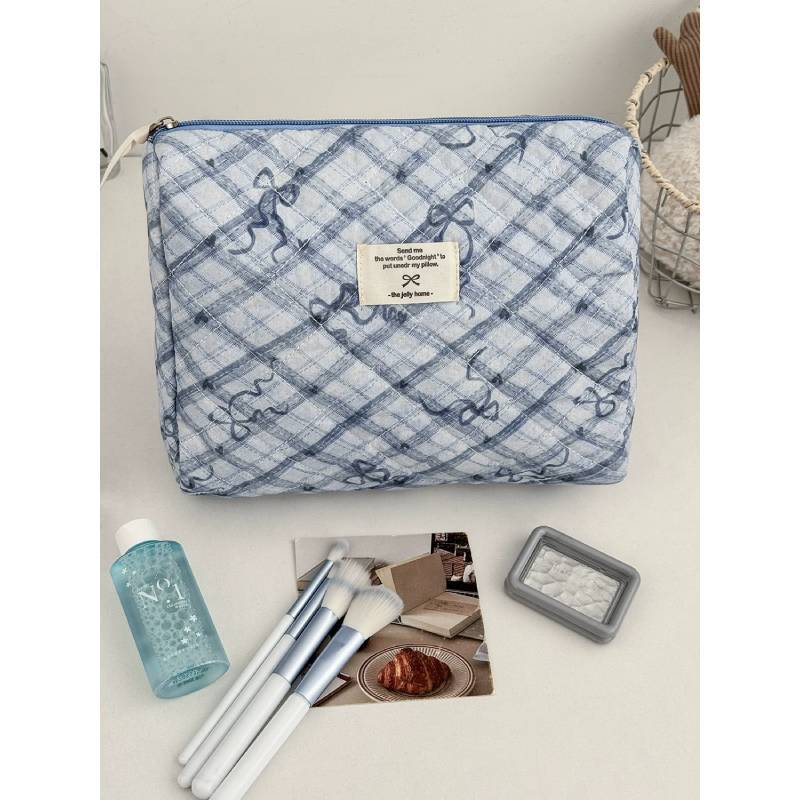Minimalist Butterfly Knot Makeup Bag With Large Capacity Travel Organizer For Women And Men
