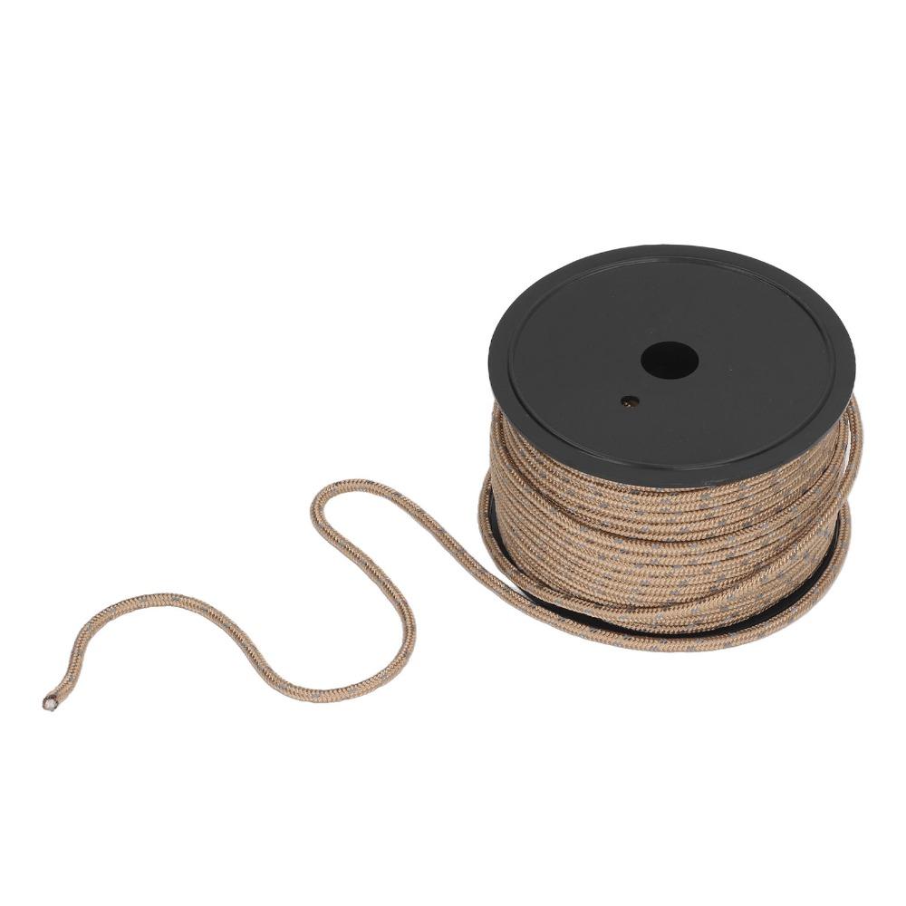 6mm Diameter Camping Guyline Cord PP Windproof Camping Rope Bold Reflective Tent Rope  Camping