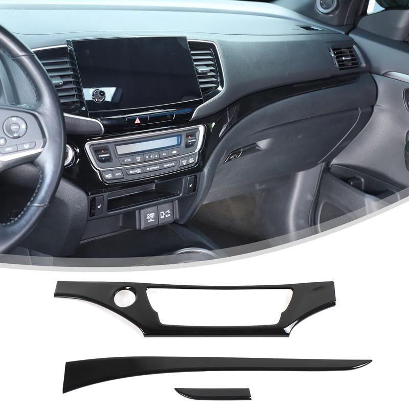 

For Honda Pilot 201-2025 ABS Glossy Black Car Dashboard Decorative Panel Stickers Car Interior Accessories