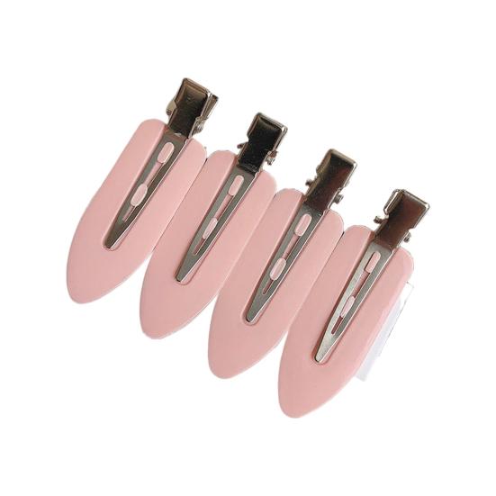 4 pezzi fermagli per capelli colore brillante fermaglio per capelli senza cuciture facile da indossare decorativo ultra-leggero antiscivolo acrilico donne frangia clip ornamento