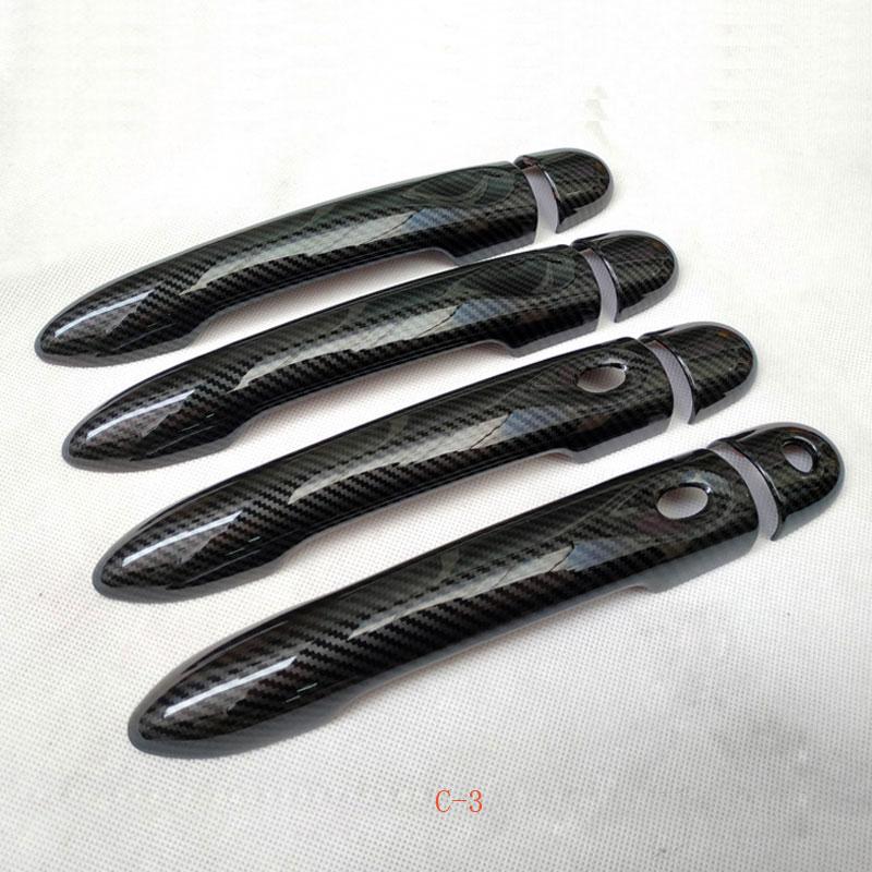 Door Handle Cover for Renault Captur Kaptur Capture Samsung Qm3 2018 2017 2016 2015 2014 Car Accessoires Imatation Carbon Fiber