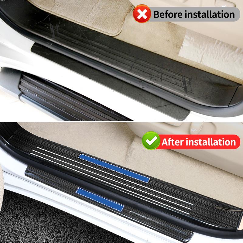 OKBY5 For Toyota Land Cruiser 200 LC200 2008-2021 Tuning Interior Decoration Accessories Modification, Stainless Steel Threshold 2020