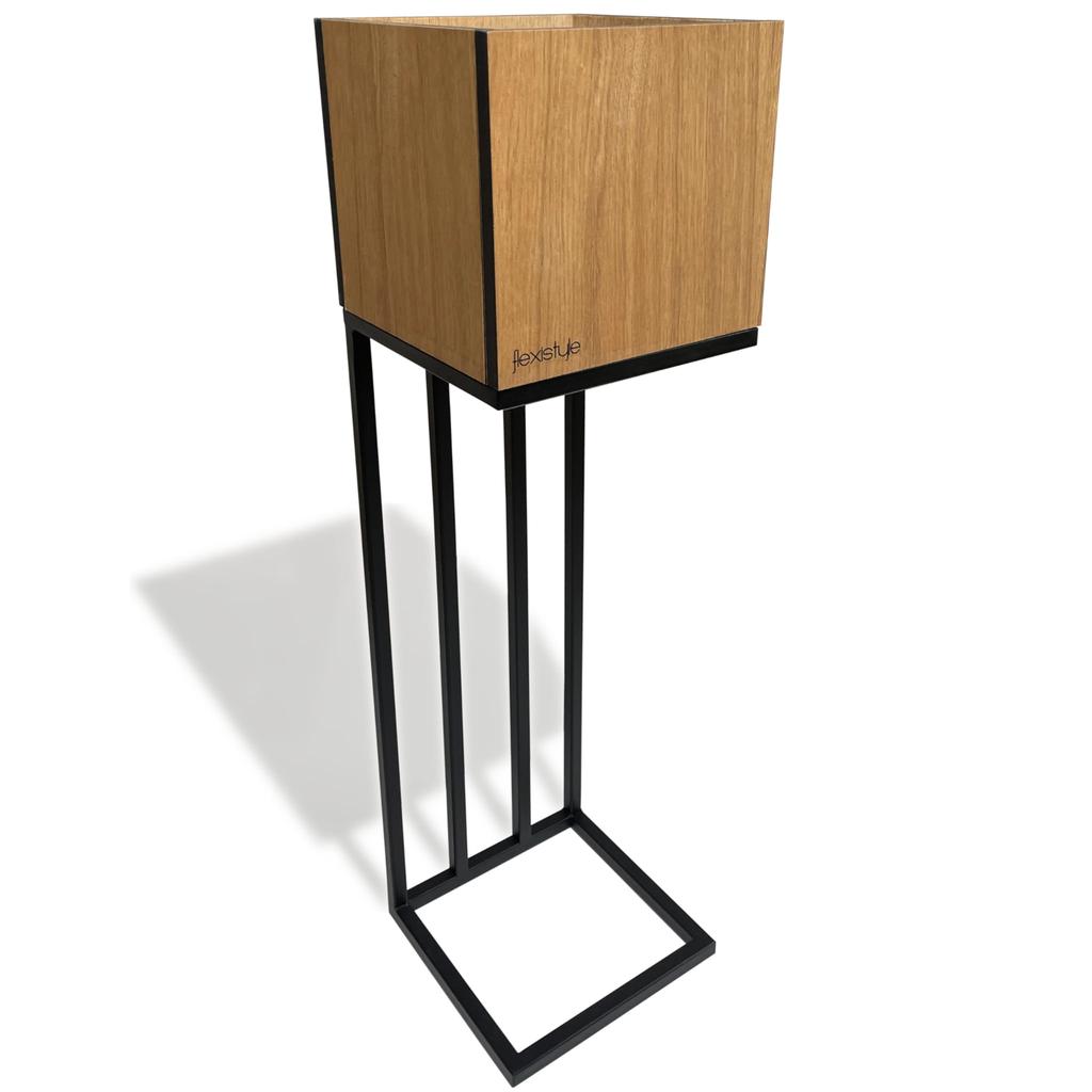 Harmonic Oak loft plant stand 22x22x80 cm