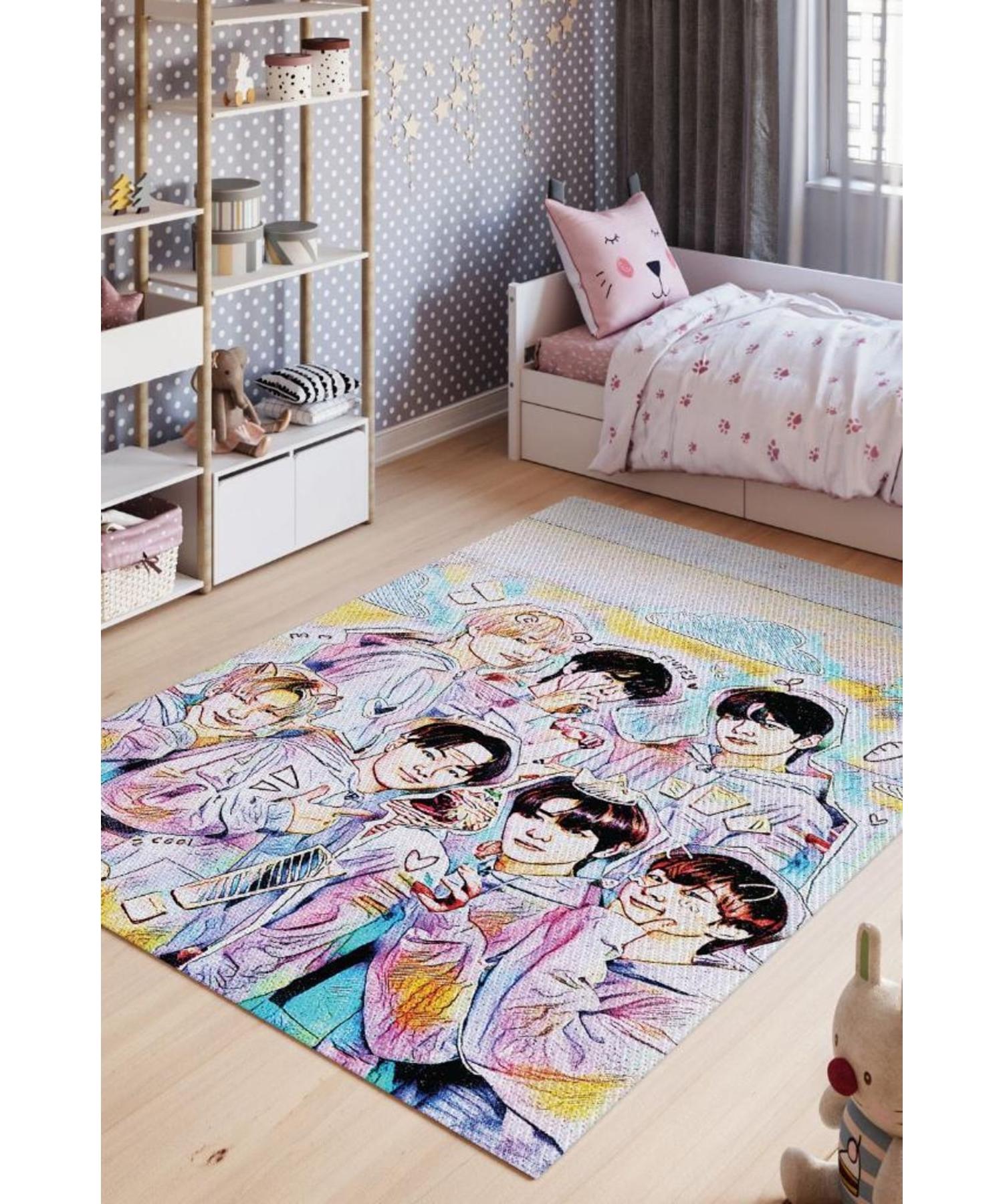 

Моющийся декоративный ковер на хлопковой основе Enhypen