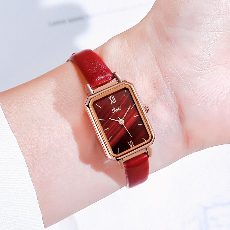 British Fashion Malachite Textured Student Watch Waterproof Quartz Ladies Watch