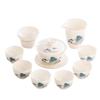Yuzhou Yangzhi Jade Porcelain Gaiwan Tea Set Gift