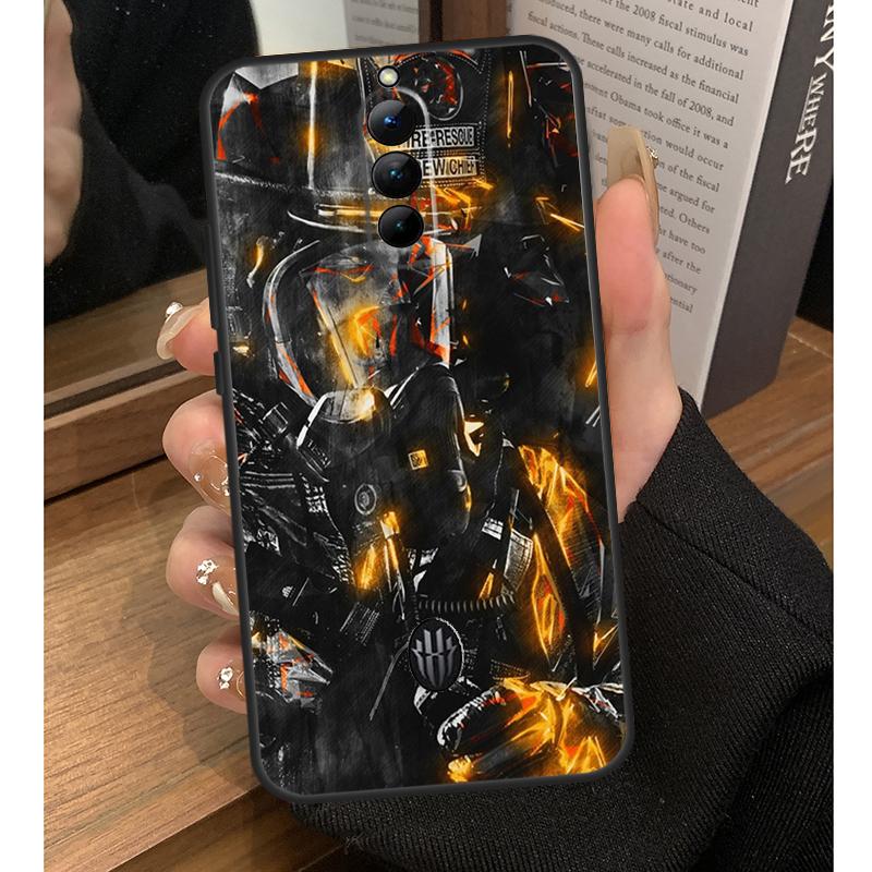 Firefighter Fire Love Case For Nubia Red Magic 10 Pro Plus 6 7 Pro 6S 7S 5G 6R RedMagic 9S 8S 8 9 Pro Plus Coque