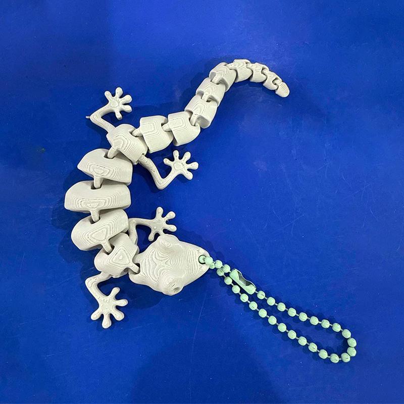 

3D-печатное украшение Подвижный настенный геккон Гибкие модели суставов Креативные игрушки для снятия стресса Подарок