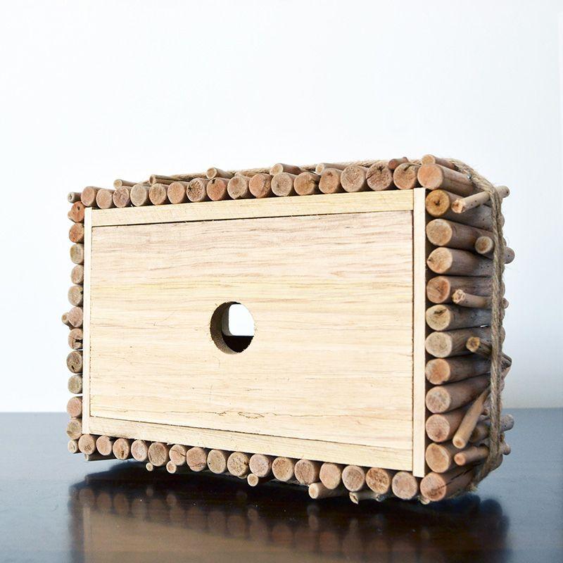 Handmade solid wood tissue box Nordic simple creative home living room coffee table dining table paper box