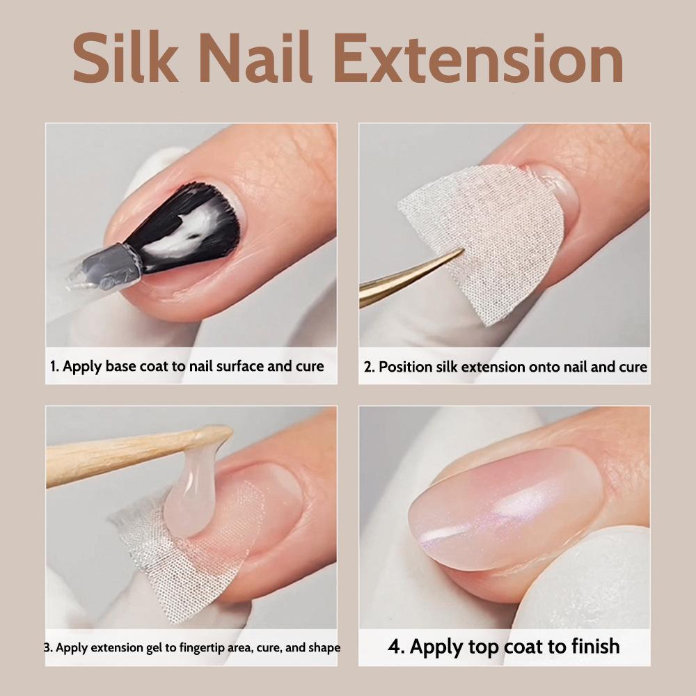 New nail extension and repair silk cloth and tape - multi-functional portable nail tool