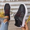 Fashion Spring Autumn Breathable Mesh Sneakers Woman Non-Slip Lightweight Solid Sports Shoes Women Casual Plus Size Lace Up Shoes Female