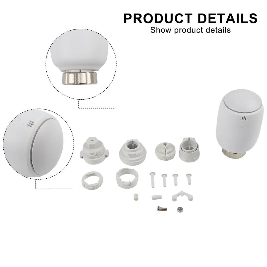 Remote App and Voice Controlled Radiator Thermostat with Programmable Schedules Freeze Protection and Quiet Functionality