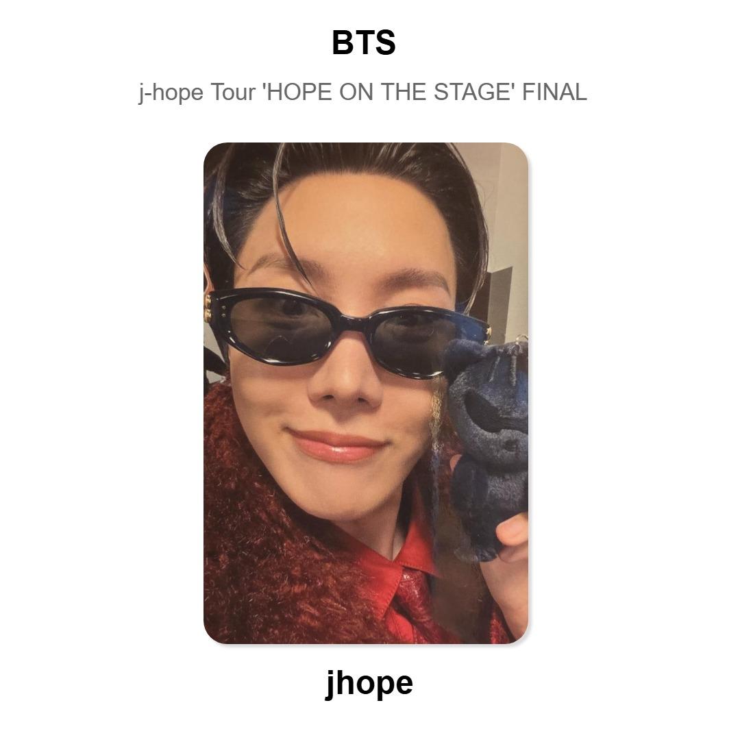 BTS J-Hope j-hope Tour  HOPE ON THE STAGE  FINAL Official Photocard J-Hope