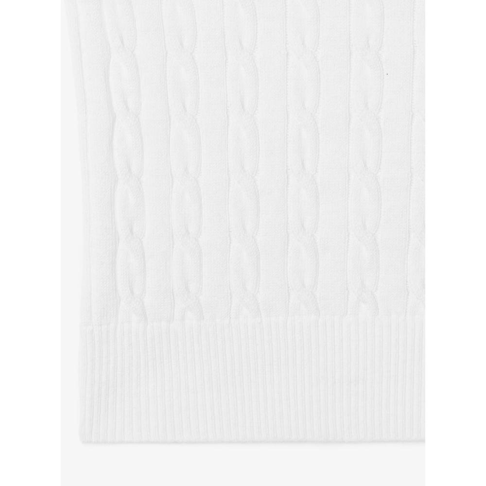 Lacoste Women S Cable Short Sleeve Crewneck Af480e 54n 001 q2nAf480e 54n001