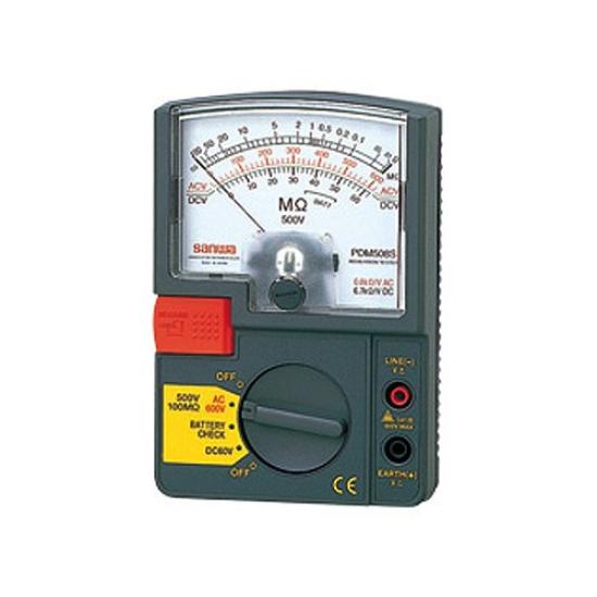 

SANWA Insulation Resistance Meter Small New JIS Single Range Type PDM508S-P