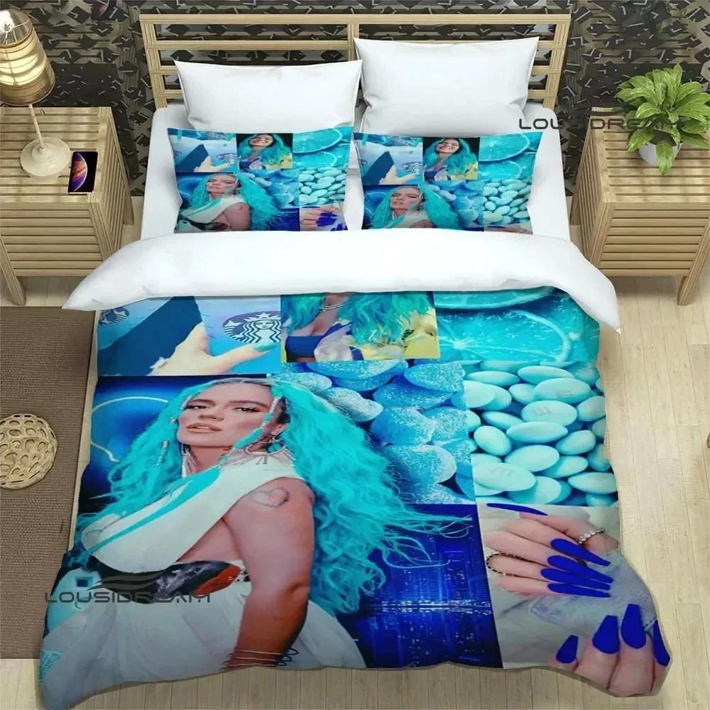 3D Print Karol G Fashion 3D Duvet Cover Bedding Set Comforter Linen Pillowcases Home Decor Single Double Twin King Queen