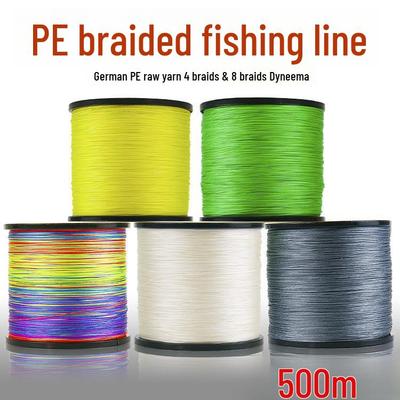 8-Braid Dyneema Fishing Line - 500m PE Line for Sea Fishing, Lure, Kite & Fishing Gear