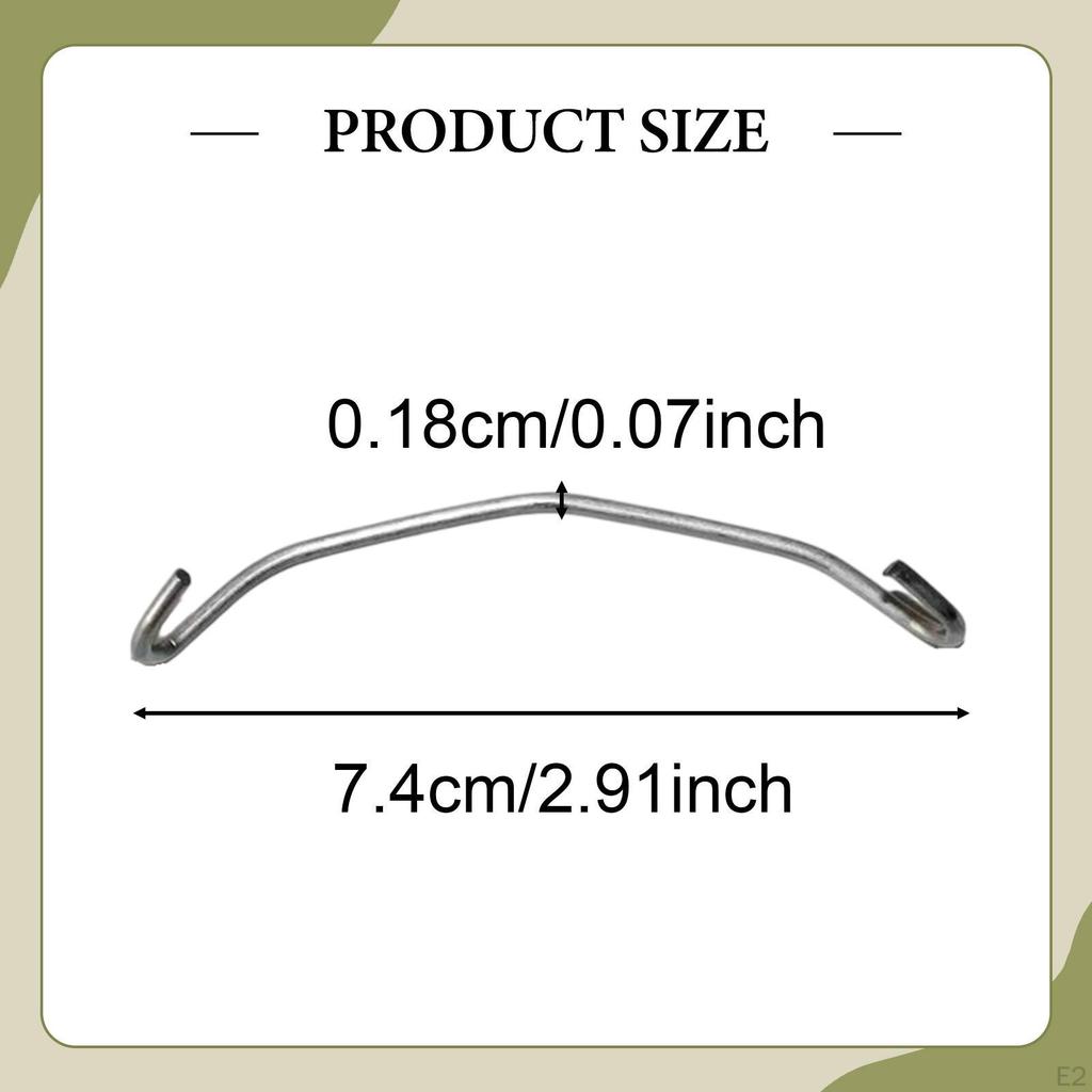 200 Stück Futtertrog-Haken für Hühner- und Entenkäfige Haushaltsgebrauch Stahl Mehrzweck Befestigt