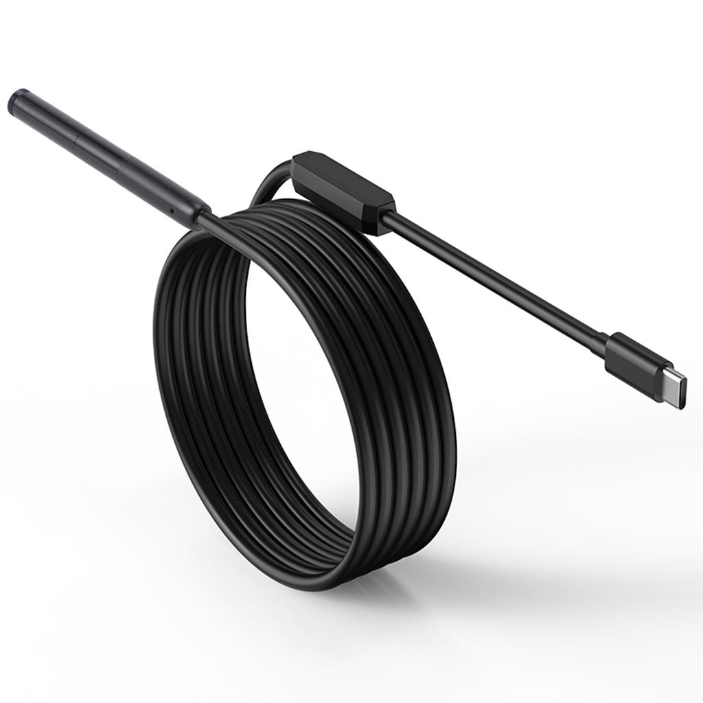Typ-C Endoskop Inspektionsbohrkamera 7,9 mm Eingebaute LED-Leuchten IP67 Wasserdicht für Mobiltelefon