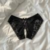 Hollow Underwear for Women Open Crotch Lace Underpants See-through Thong Thin Belt Thong  Home