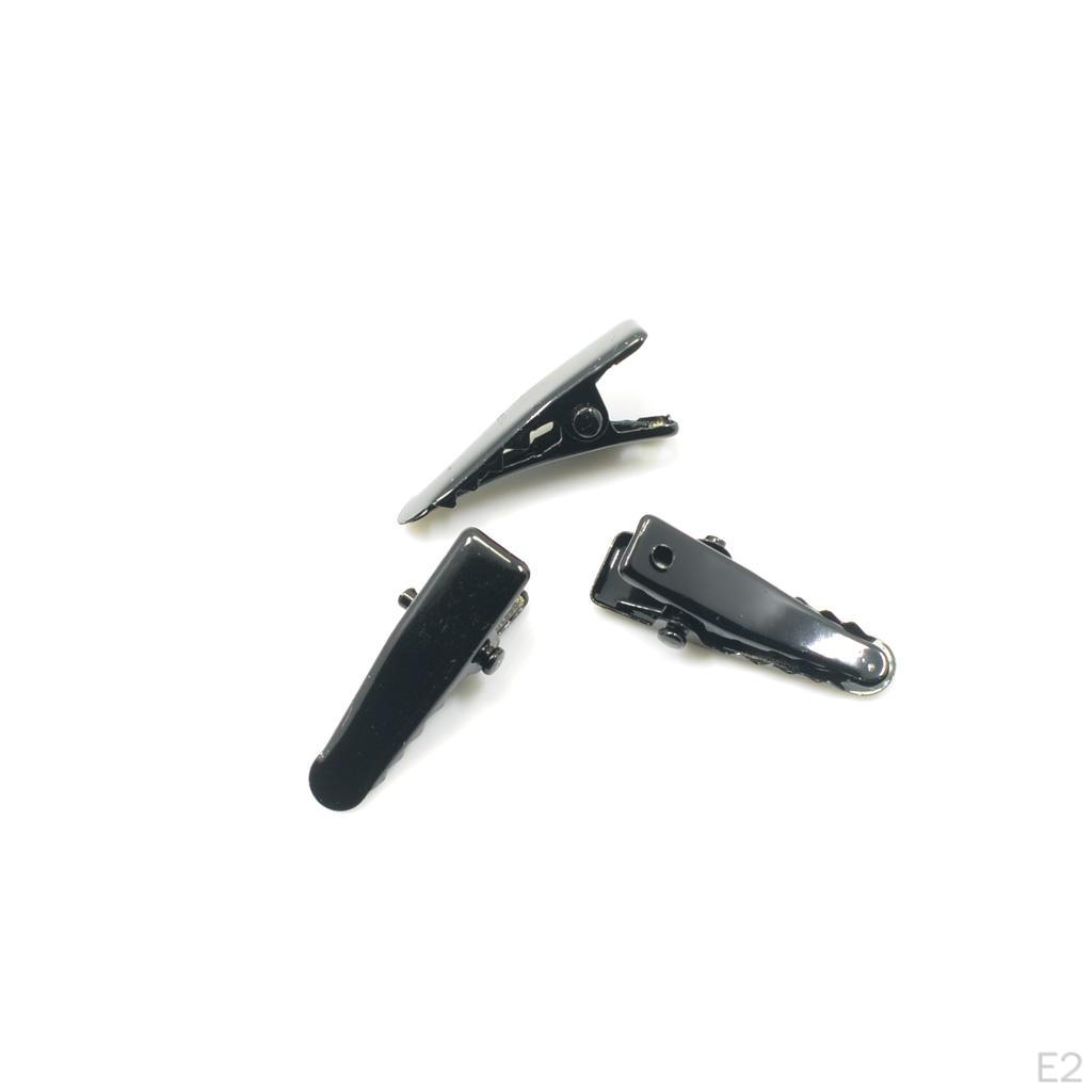 50 Stück 24 mm Mini-Haarspangen aus Metall mit einer Zinke, Alligator-Haarspange, DIY-Baby-Zubehör