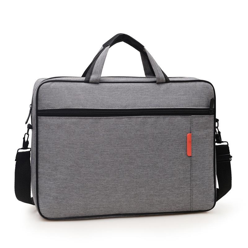 

TS JYL laptop bag,Fashion Laptop Handbag Business Crossbody Student Document Bag 15.6 inches сірий