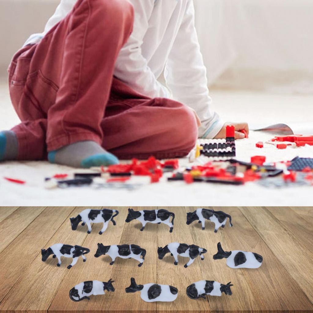 Model Railway Black & White Cow HO/OO Gauge 00 Cows High Quality