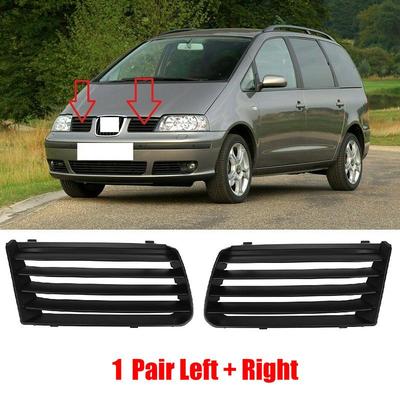 Car Front Left Right Upper Bumper Radiator Grille Black Plastic 7M785365301C 7M785365401C for Seat Alhambra 2001-2010