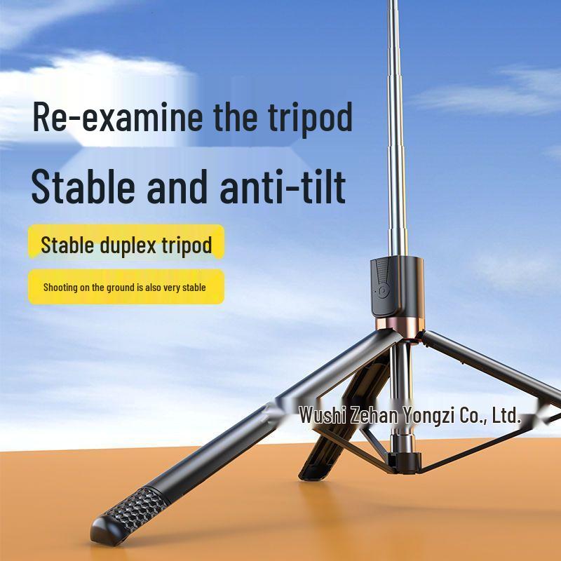 360° Rotating Anti-Shake Selfie Stick Tripod with Bluetooth Remote and Extendable Desktop Stand
