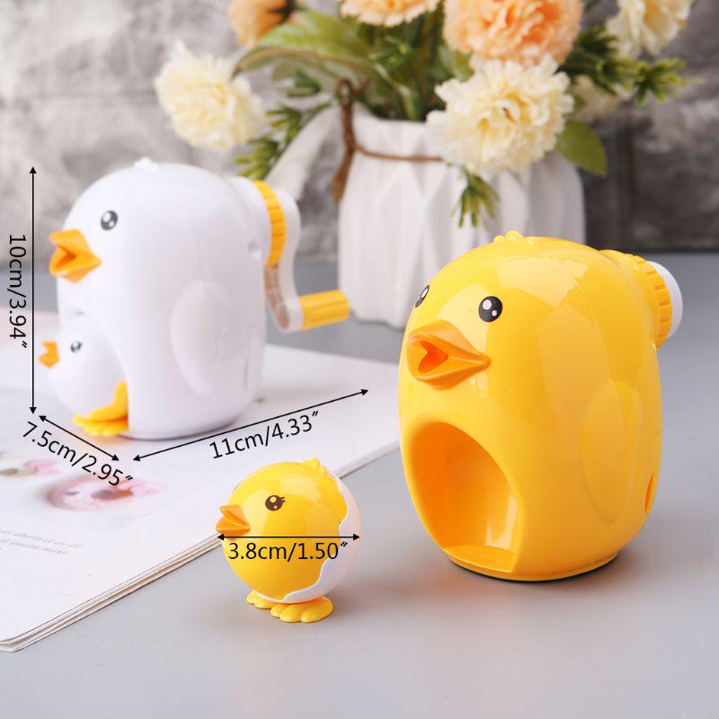 Cute Kawaii Chick Animal Style Pencil Sharpener Hand Mechanical Cutting Tools Stationery