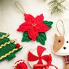 Artificial Flower Felt Christmas Tree Pendant Puppy Christmas Tree Decorations  New Year
