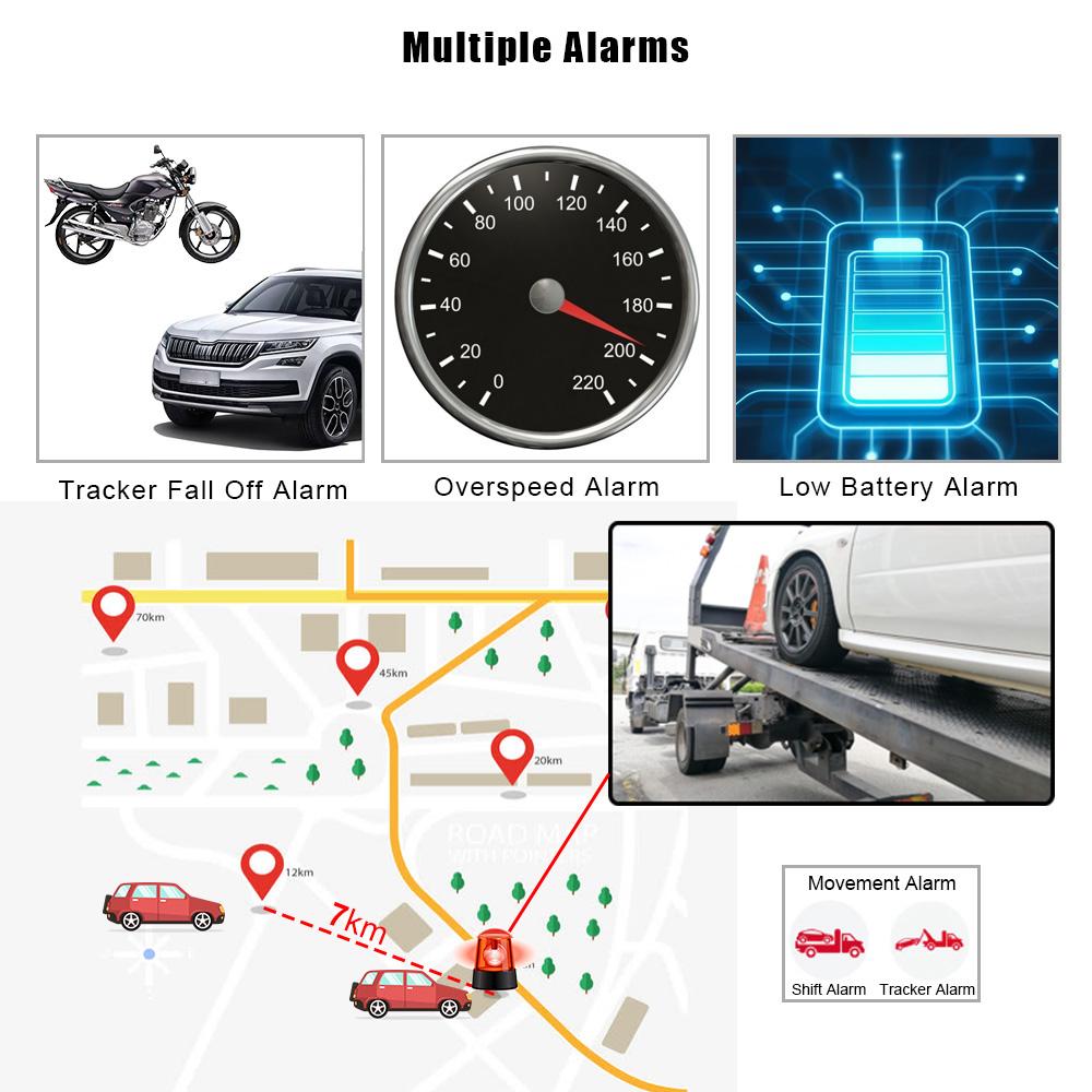 Car Vehicle Tracking Locator Device Remote Control Car Accessories Over Speed Alarm GSM GPRS GPS Tracker Mini TK102B