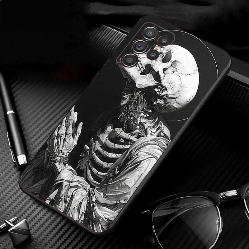 

Skeleton Art Phone Case For Samsung Galaxy S26 S25 S24 S23 S22 Ultra S23 S22 S25 Plus S24 FE S26Edge S23Plus